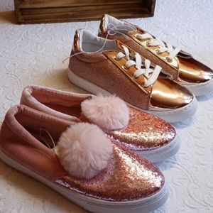 Two pairs of girls shoes size 4